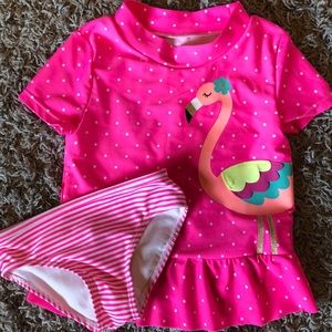 Carters Toddler Girl 2 Piece Swim Suit